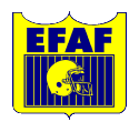 European Federation of American Football (EFAF) logo.